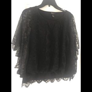 Style & Co.  black lace top L